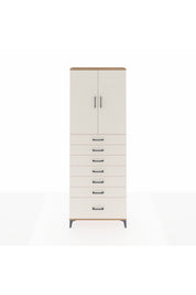 Arges Dolap 3 Raflı 7 Çekmeceli 2 Kapaklı 88x30x243 - S33M033V7A