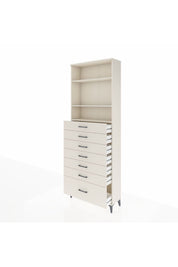 Arges Dolap 3 Raflı 7 Çekmeceli 88x30x243 - S33M034V1A