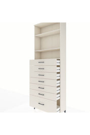 Arges Dolap 3 Raflı 7 Çekmeceli 88x30x243 - S33M034V1A