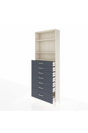 Arges Dolap 3 Raflı 7 Çekmeceli 88x30x243 - S33M034V2A