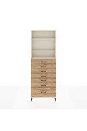Arges Dolap 3 Raflı 7 Çekmeceli 88x30x243 - S33M034V3A