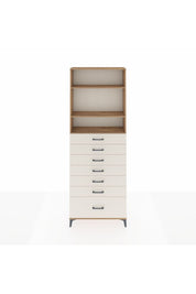 Arges Dolap 3 Raflı 7 Çekmeceli 88x30x243 - S33M034V7A