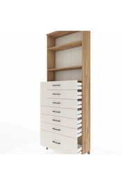 Arges Dolap 3 Raflı 7 Çekmeceli 88x30x243 - S33M034V7A