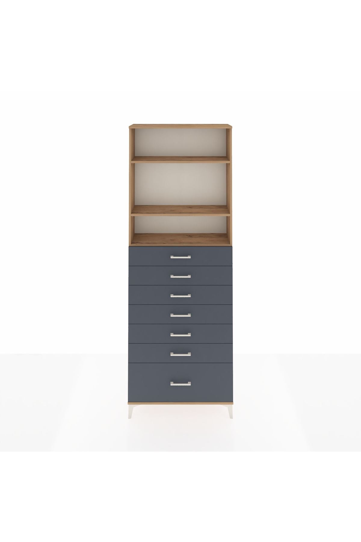 Arges Dolap 3 Raflı 7 Çekmeceli 88x30x243 - S33M034V8A