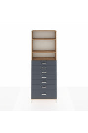Arges Dolap 3 Raflı 7 Çekmeceli 88x30x243 - S33M034V8A
