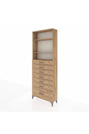 Arges Dolap 3 Raflı 7 Çekmeceli 88x30x243 - S33M034V9A