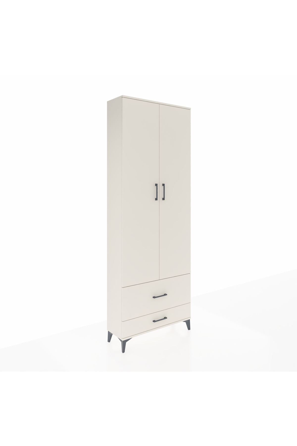 Arges Dolap 4 Raflı 2 Çekmeceli 2 Kapaklı 88x30x243 - S33M035V1A