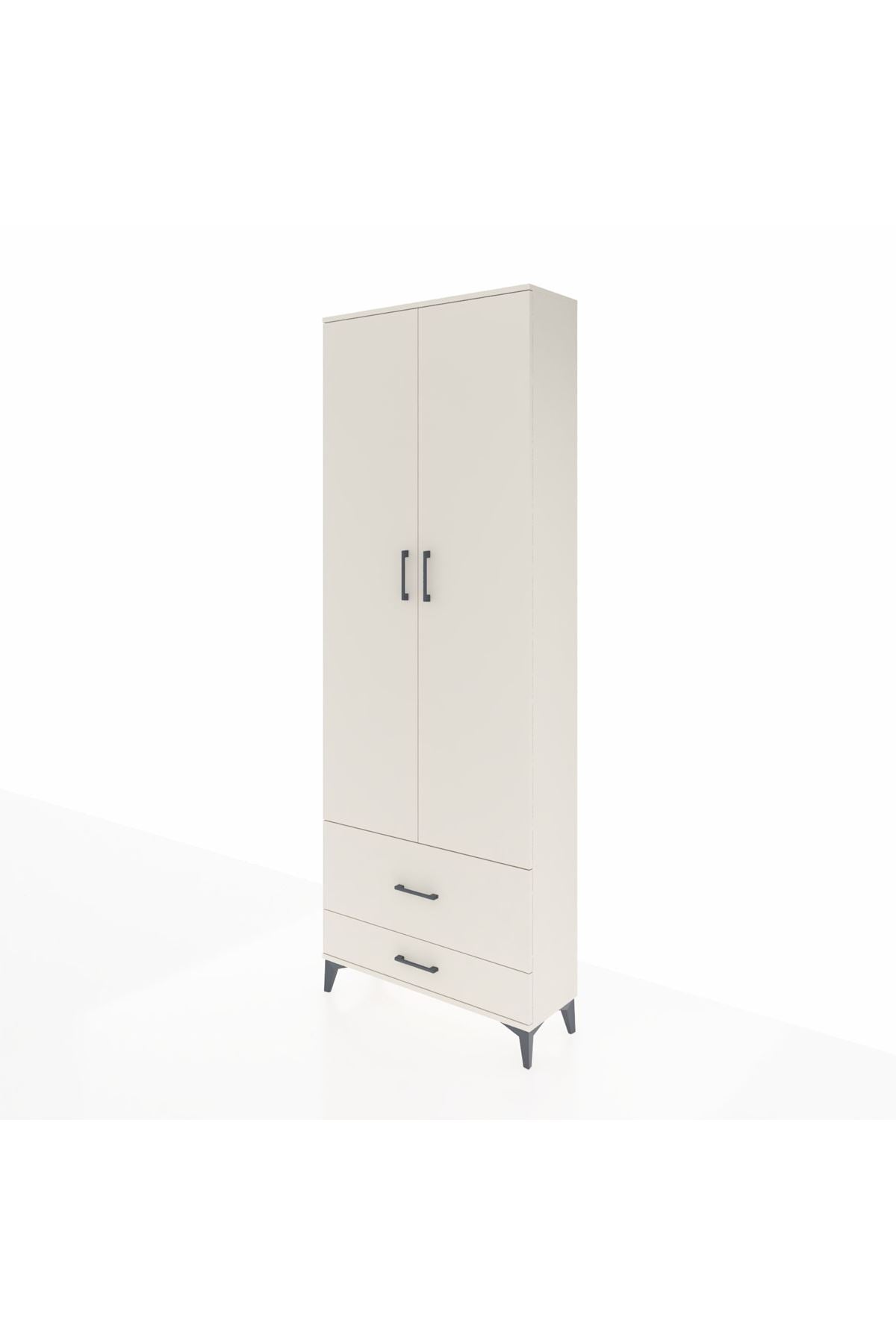 Arges Dolap 4 Raflı 2 Çekmeceli 2 Kapaklı 88x30x243 - S33M035V1A