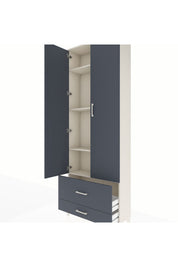 Arges Dolap 4 Raflı 2 Çekmeceli 2 Kapaklı 88x30x243 - S33M035V2A
