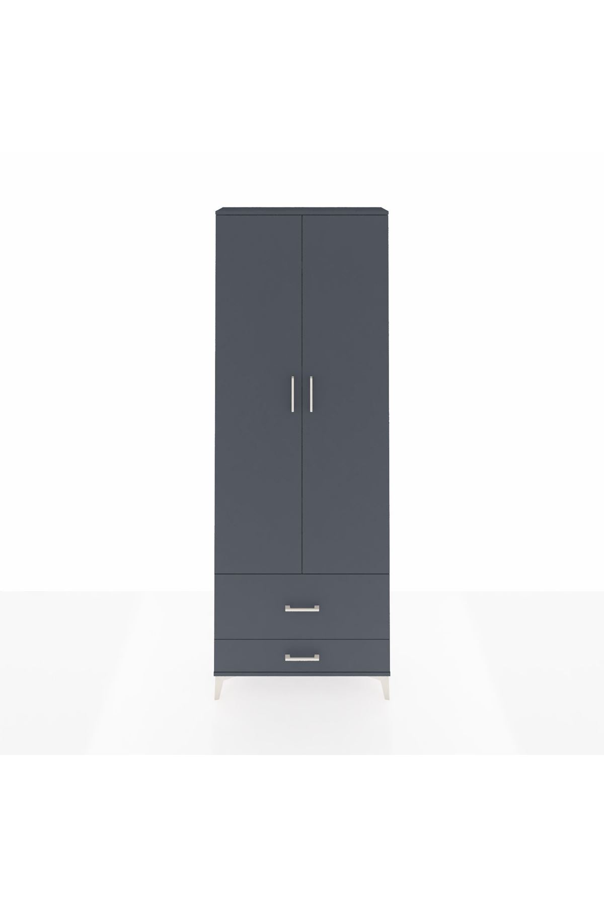Arges Dolap 4 Raflı 2 Çekmeceli 2 Kapaklı 88x30x243 - S33M035V5A