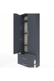 Arges Dolap 4 Raflı 2 Çekmeceli 2 Kapaklı 88x30x243 - S33M035V5A