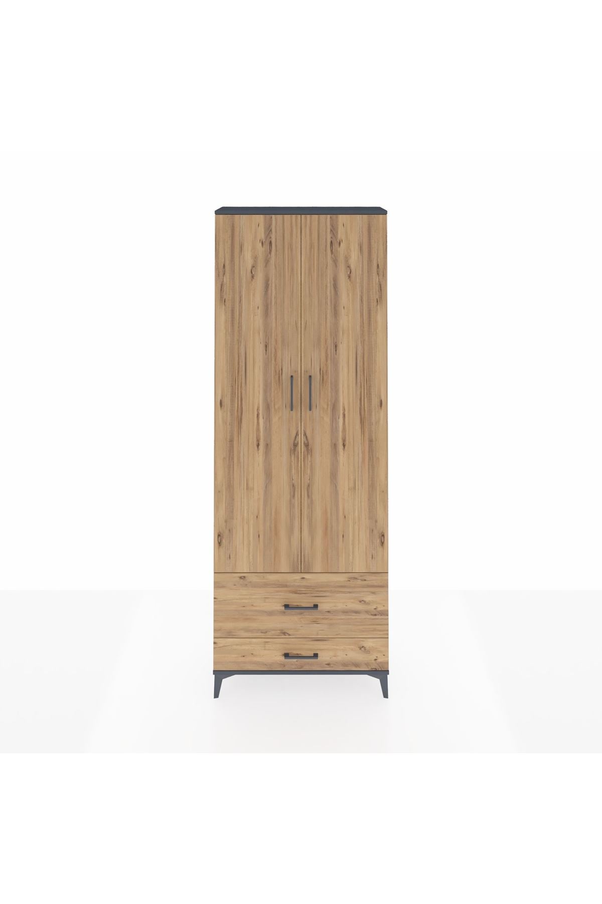 Arges Dolap 4 Raflı 2 Çekmeceli 2 Kapaklı 88x30x243 - S33M035V6A