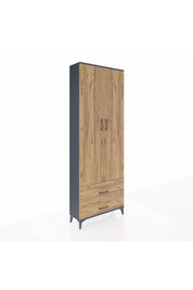 Arges Dolap 4 Raflı 2 Çekmeceli 2 Kapaklı 88x30x243 - S33M035V6A