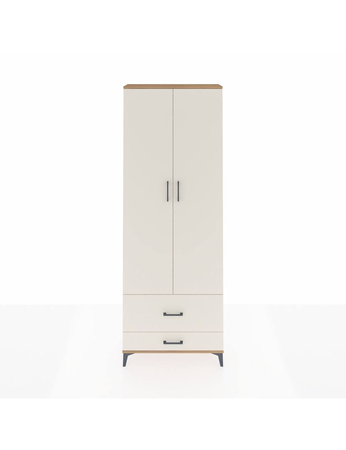 Arges Dolap 4 Raflı 2 Çekmeceli 2 Kapaklı 88x30x243 - S33M035V7A