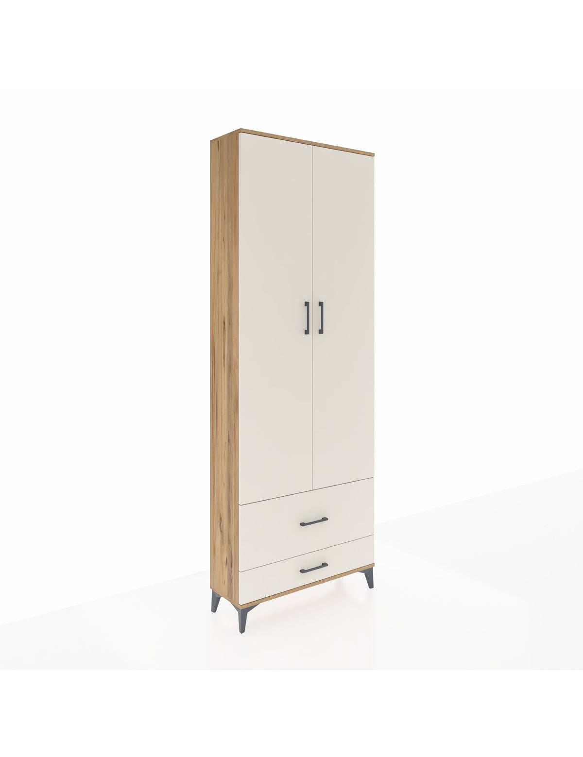 Arges Dolap 4 Raflı 2 Çekmeceli 2 Kapaklı 88x30x243 - S33M035V7A