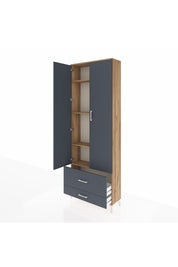 Arges Dolap 4 Raflı 2 Çekmeceli 2 Kapaklı 88x30x243 - S33M035V8A