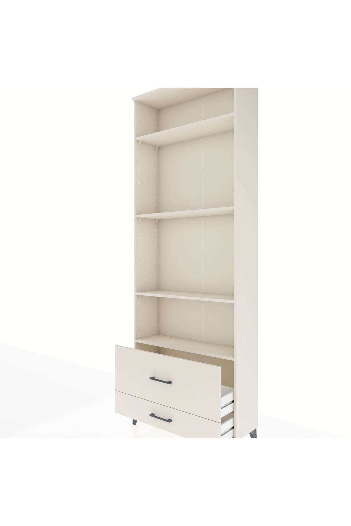 Arges Dolap 4 Raflı 2 Çekmeceli 88x30x243 - S33M036V1A
