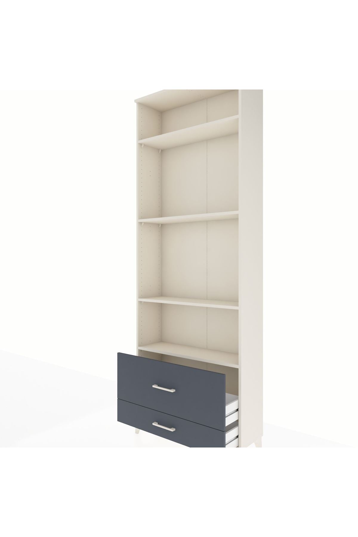 Arges Dolap 4 Raflı 2 Çekmeceli 88x30x243 - S33M036V2A