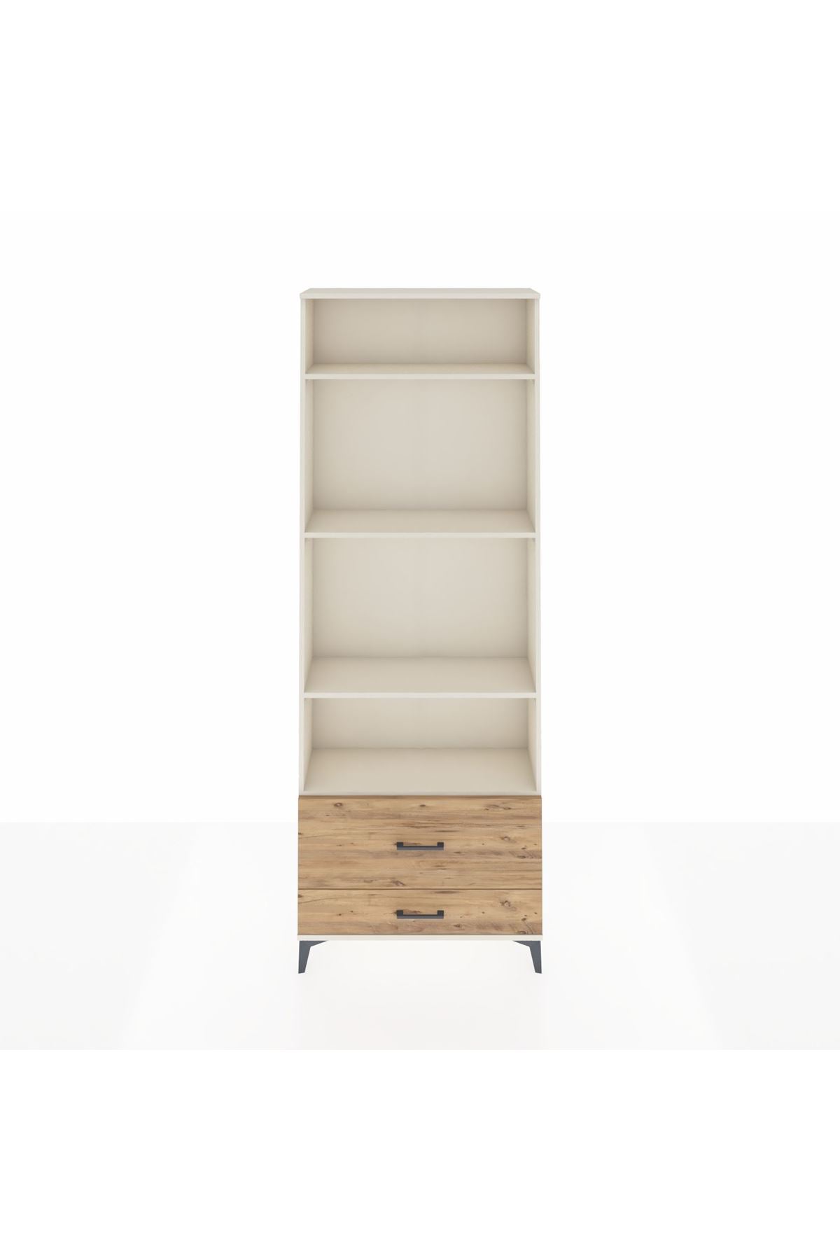 Arges Dolap 4 Raflı 2 Çekmeceli 88x30x243 - S33M036V3A