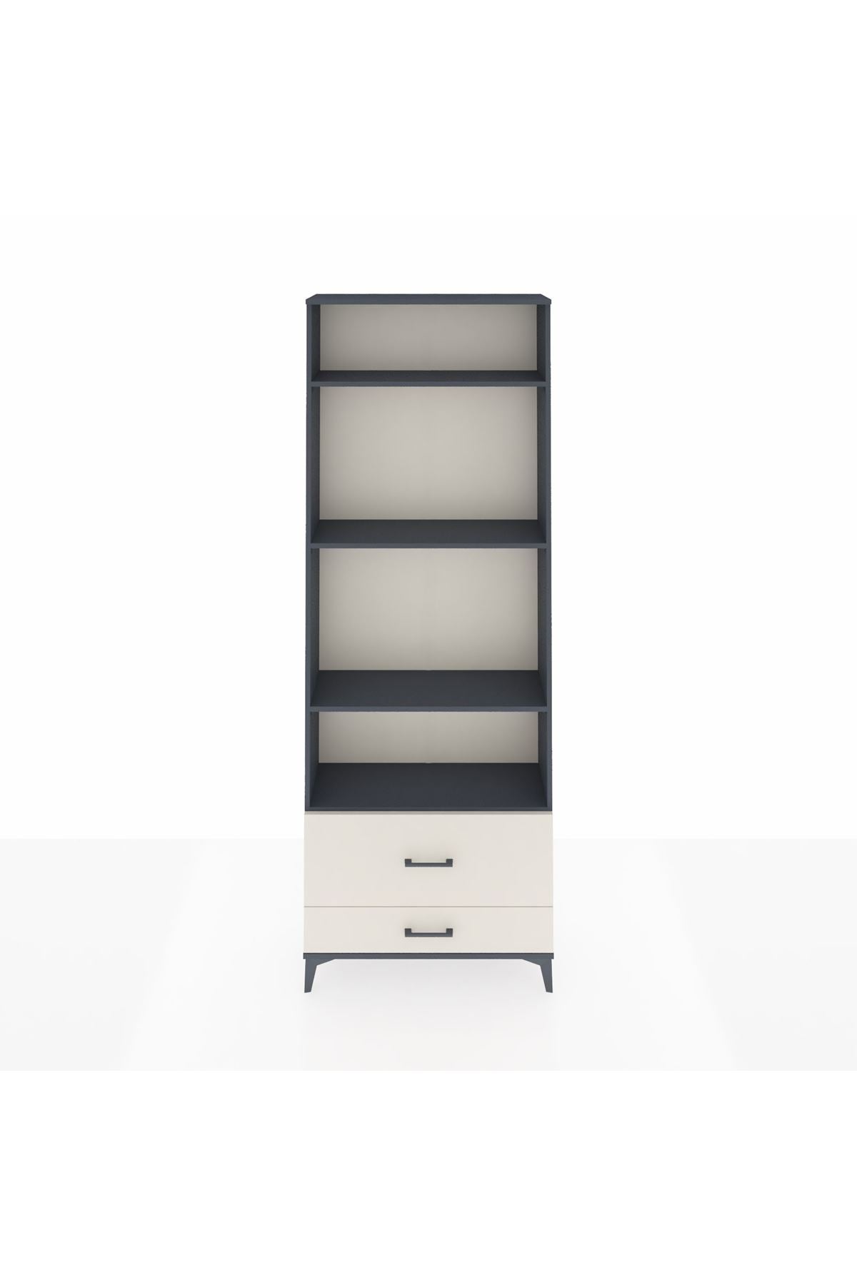 Arges Dolap 4 Raflı 2 Çekmeceli 88x30x243 - S33M036V4A