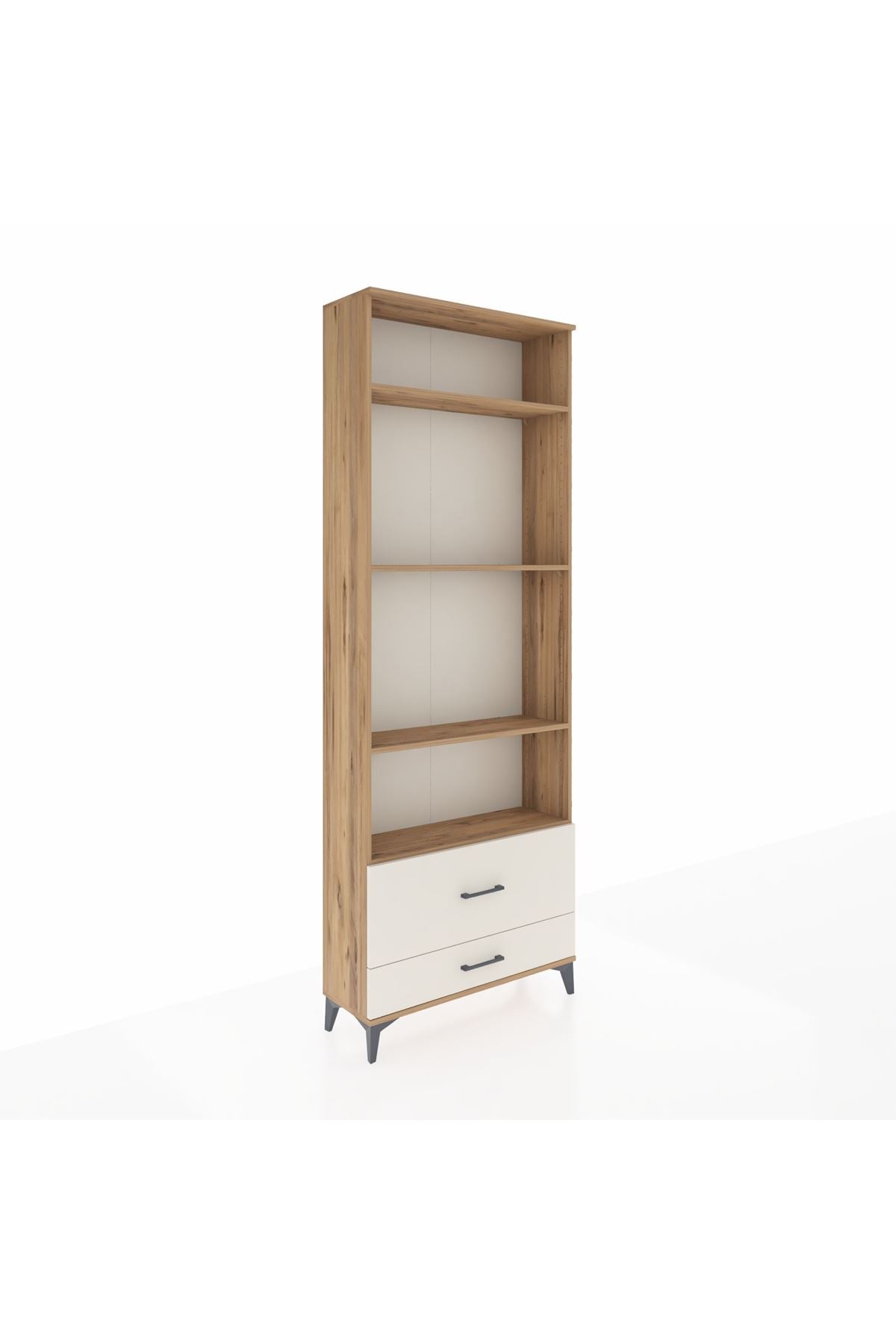Arges Dolap 4 Raflı 2 Çekmeceli 88x30x243 - S33M036V7A
