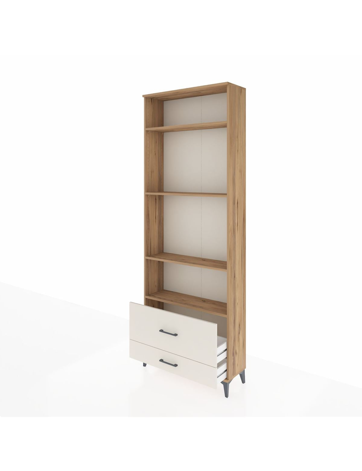 Arges Dolap 4 Raflı 2 Çekmeceli 88x30x243 - S33M036V7A