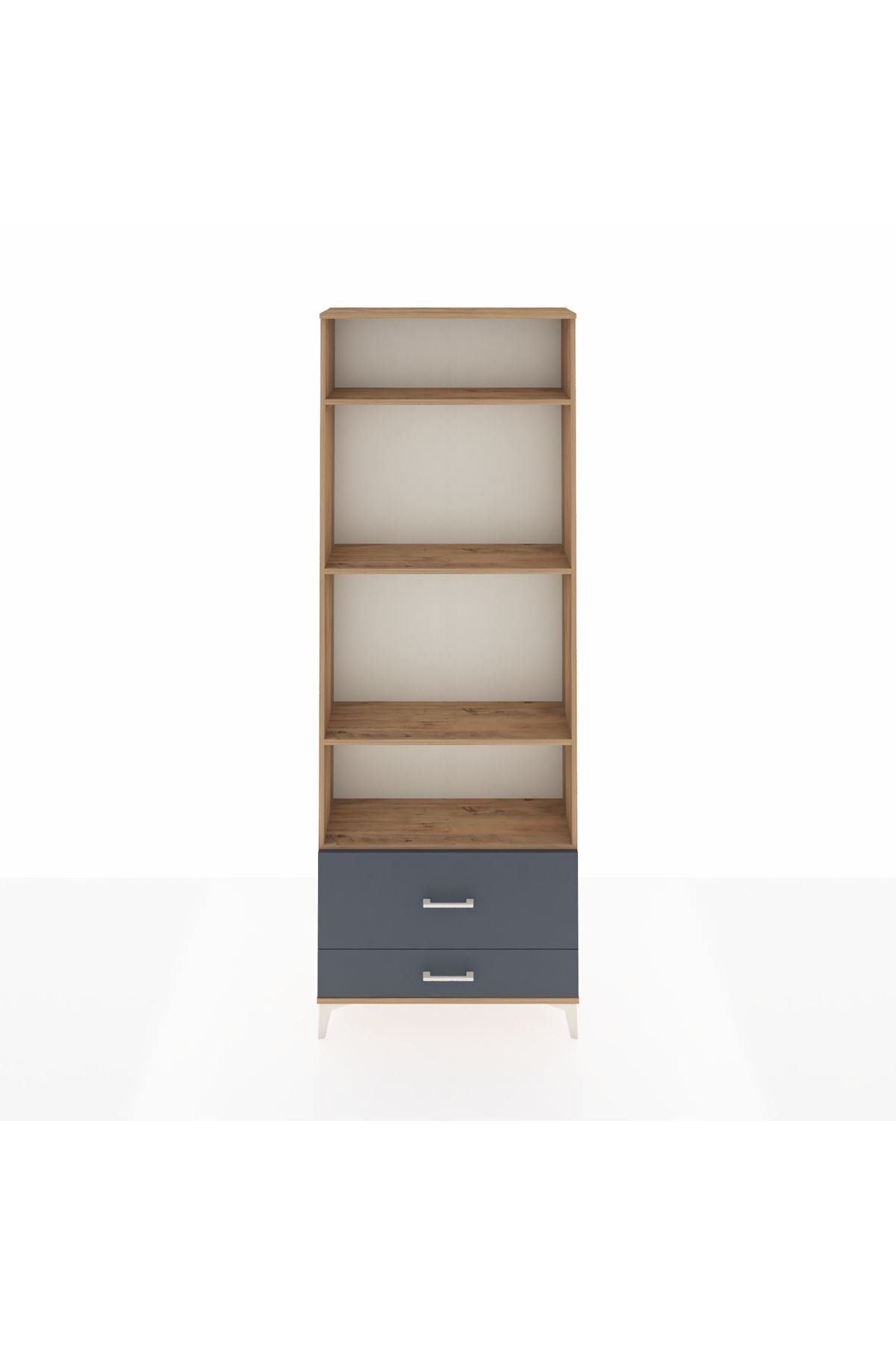 Arges Dolap 4 Raflı 2 Çekmeceli 88x30x243 - S33M036V8A
