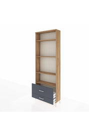 Arges Dolap 4 Raflı 2 Çekmeceli 88x30x243 - S33M036V8A