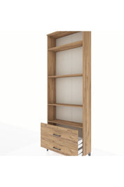 Arges Dolap 4 Raflı 2 Çekmeceli 88x30x243 - S33M036V9A