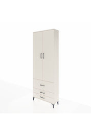 Arges Dolap 4 Raflı 3 Çekmeceli 2 Kapaklı 88x30x243 - S33M037V1A