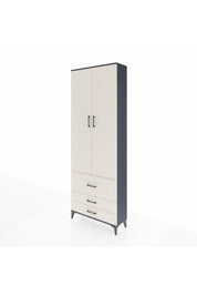 Arges Dolap 4 Raflı 3 Çekmeceli 2 Kapaklı 88x30x243 - S33M037V4A