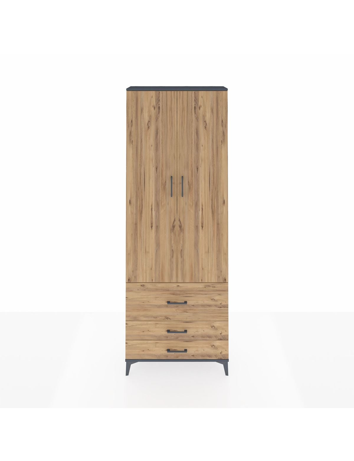 Arges Dolap 4 Raflı 3 Çekmeceli 2 Kapaklı 88x30x243 - S33M037V6A