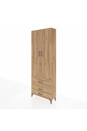 Arges Dolap 4 Raflı 3 Çekmeceli 2 Kapaklı 88x30x243 - S33M037V9A