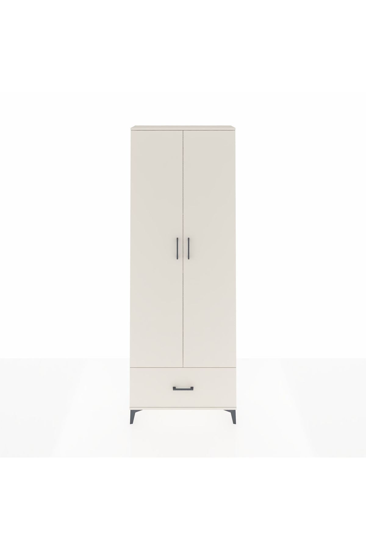 Arges Dolap 5 Raflı Tek Çekmeceli 2 Kapaklı 88x30x243 - S33M001V1A