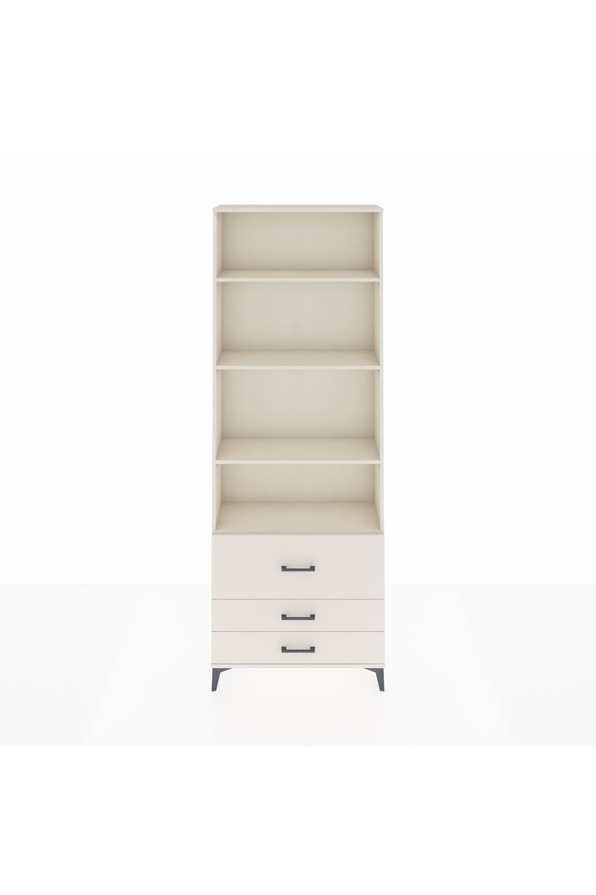 Arges Dolap 4 Raflı 3 Çekmeceli 88x30x243 - S33M038V1A