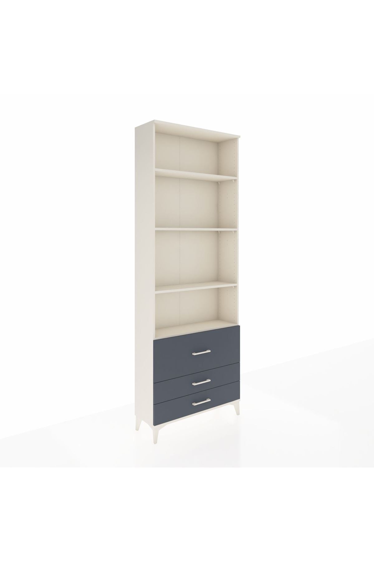 Arges Dolap 4 Raflı 3 Çekmeceli 88x30x243 - S33M038V2A