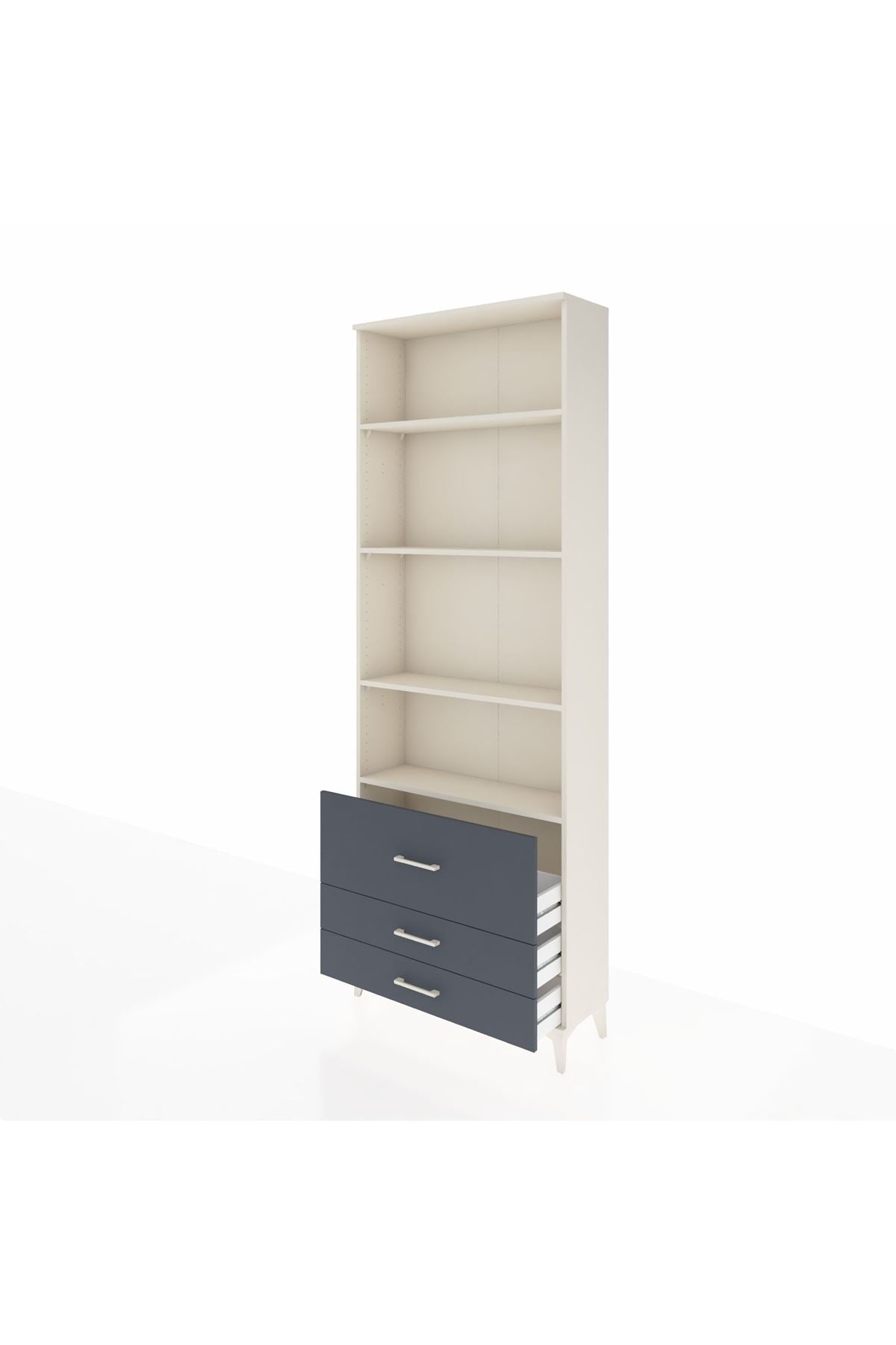 Arges Dolap 4 Raflı 3 Çekmeceli 88x30x243 - S33M038V2A