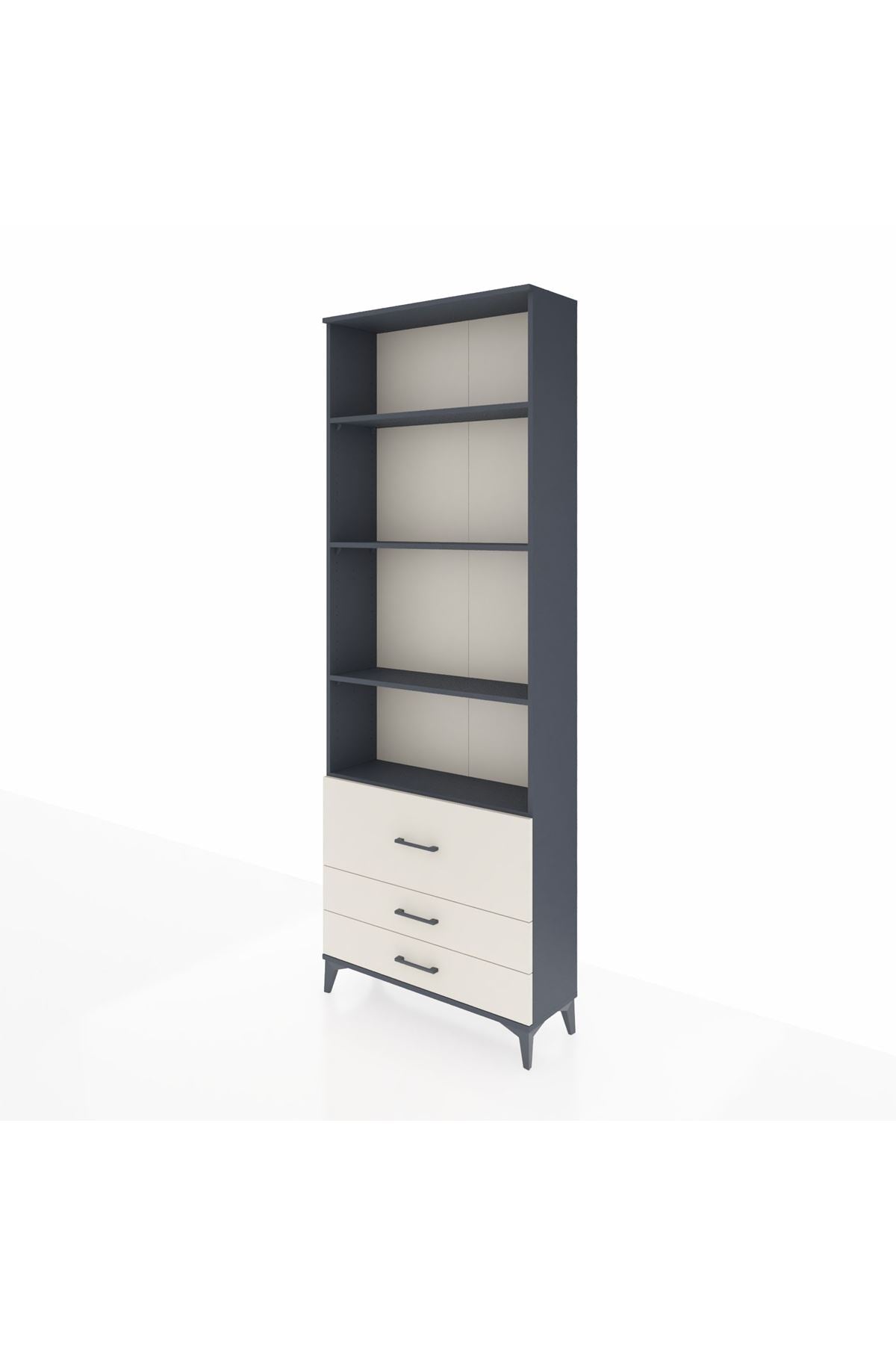 Arges Dolap 4 Raflı 3 Çekmeceli 88x30x243 - S33M038V4A