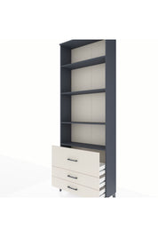 Arges Dolap 4 Raflı 3 Çekmeceli 88x30x243 - S33M038V4A