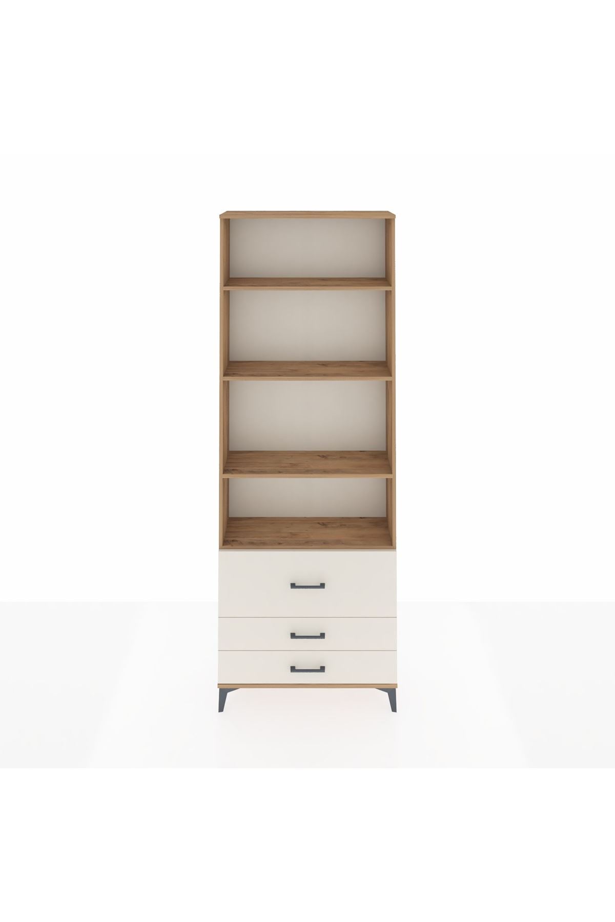 Arges Dolap 4 Raflı 3 Çekmeceli 88x30x243 - S33M038V7A