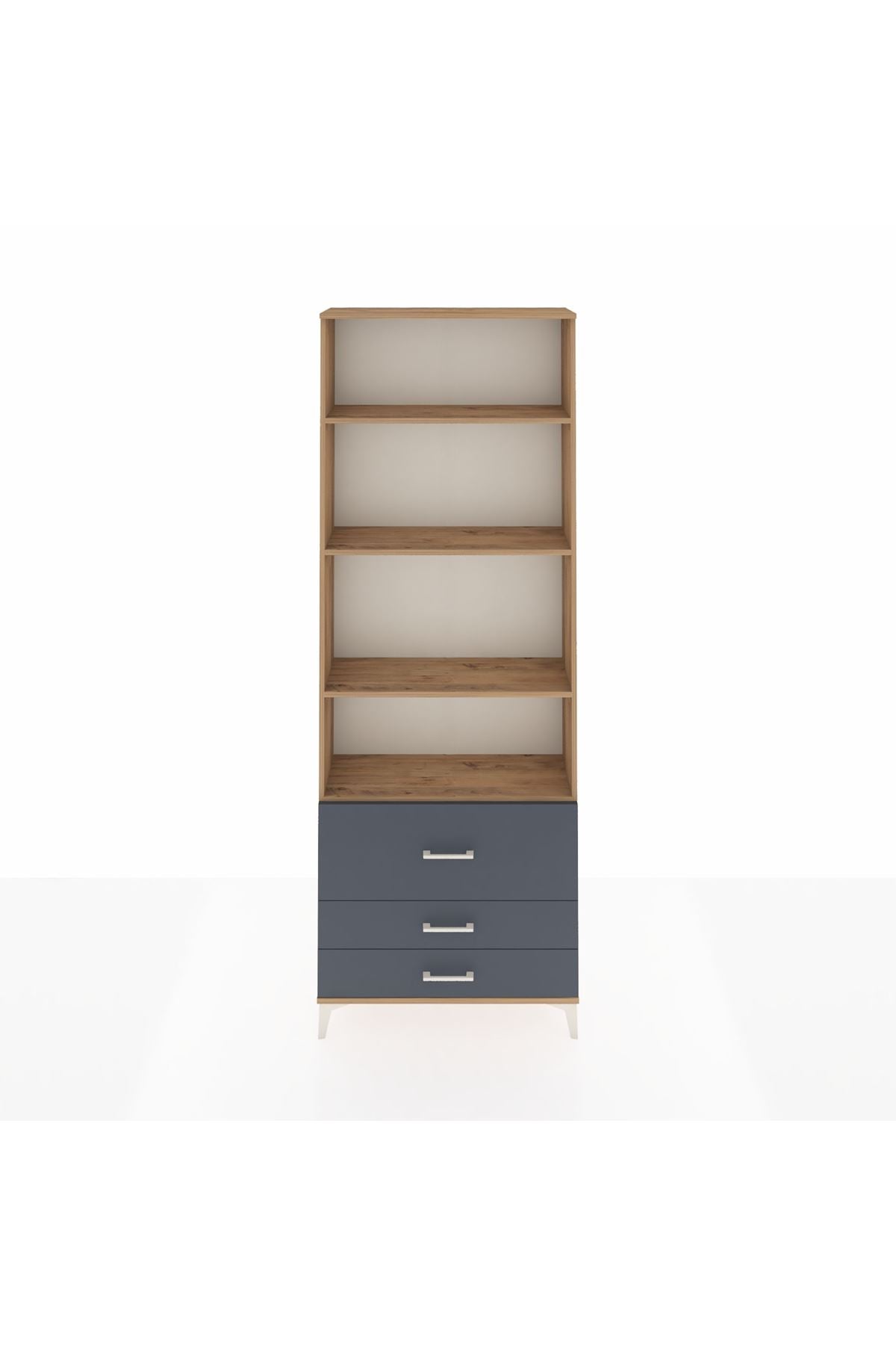 Arges Dolap 4 Raflı 3 Çekmeceli 88x30x243 - S33M038V8A