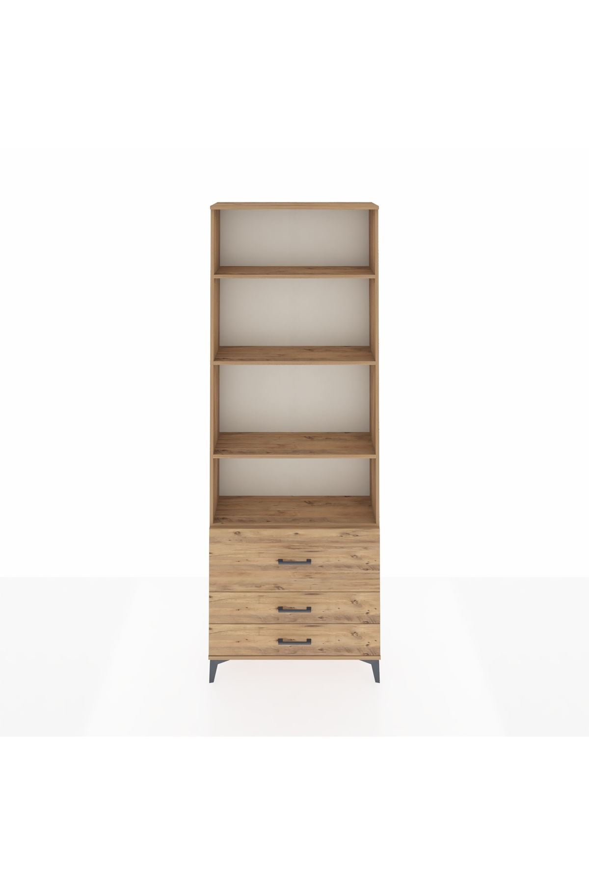 Arges Dolap 4 Raflı 3 Çekmeceli 88x30x243 - S33M038V9A
