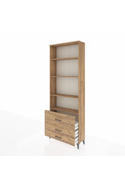 Arges Dolap 4 Raflı 3 Çekmeceli 88x30x243 - S33M038V9A