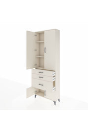 Arges Dolap 3 Raflı 3 Çekmeceli 4 Kapaklı 88x30x243 - S33M039V1A