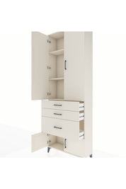 Arges Dolap 3 Raflı 3 Çekmeceli 4 Kapaklı 88x30x243 - S33M039V1A