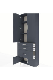 Arges Dolap 3 Raflı 3 Çekmeceli 4 Kapaklı 88x30x243 - S33M039V5A