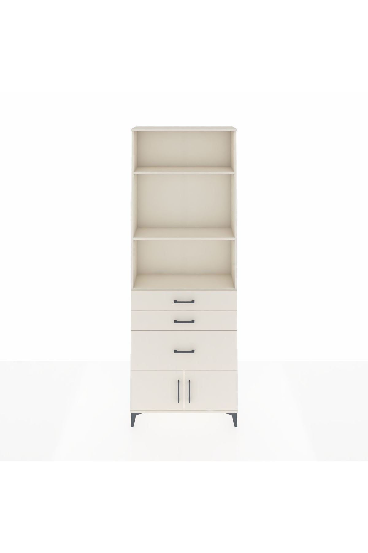 Arges Dolap 3 Raflı 3 Çekmeceli 2 Kapaklı 88x30x243 - S33M040V1A