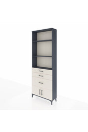 Arges Dolap 3 Raflı 3 Çekmeceli 2 Kapaklı 88x30x243 - S33M040V4A