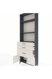 Arges Dolap 3 Raflı 3 Çekmeceli 2 Kapaklı 88x30x243 - S33M040V4A