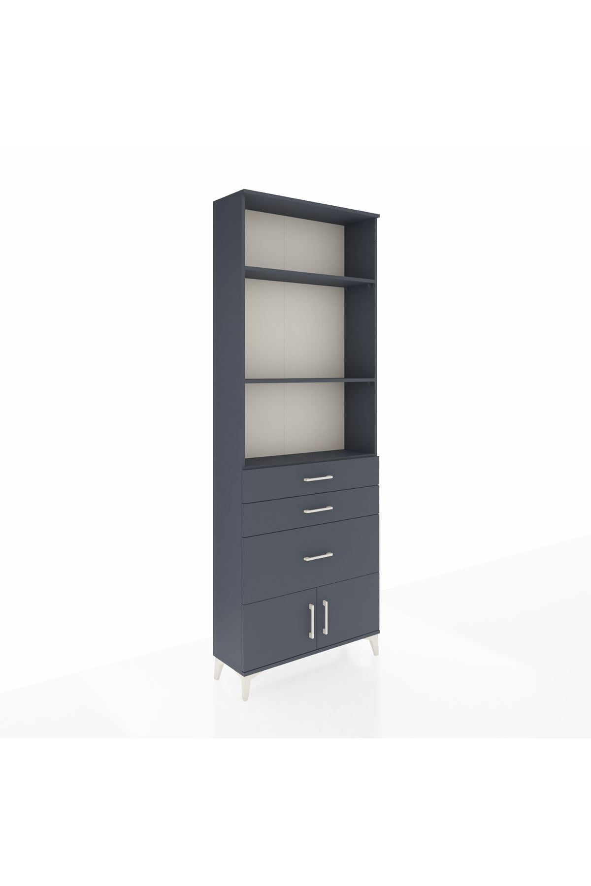 Arges Dolap 3 Raflı 3 Çekmeceli 2 Kapaklı 88x30x243 - S33M040V5A